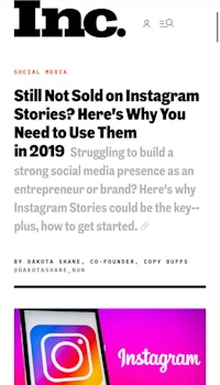 inc still not sold instagram stories hero's why in 2019