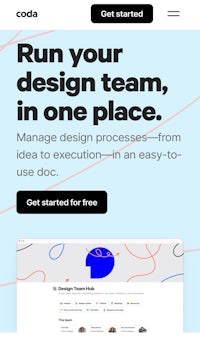 a website with the words run your design team in one place