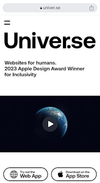 universe websites for humans winner for inclusivity design award