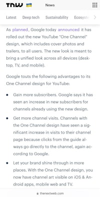 a screenshot of the google news app on an iphone